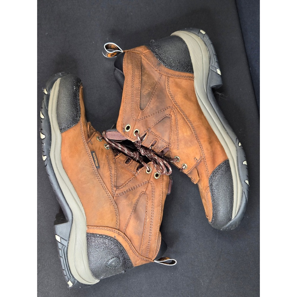 Ariat Mens Terrain Waterproof H2O Hiking Boots Copper Brown 10.5 EE 10002183
